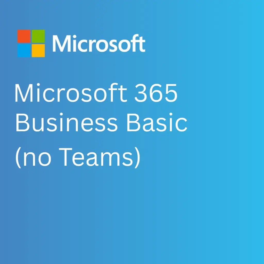 Microsoft 365 Business Basic (no Teams) (1 Year)